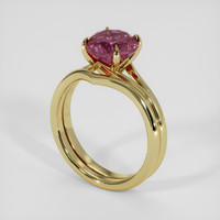2.45 Ct. Pink Spinel Ring, 18K Yellow Gold 2