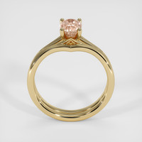 1.03 Ct. Padparadscha Sapphire Ring, 18K Yellow Gold 3