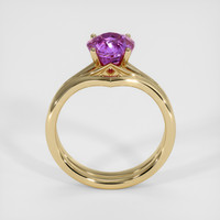 2.13 Ct. Purple Sapphire Ring, 18K Yellow Gold 3