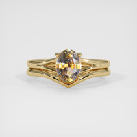1.69 Ct. Bi Color Sapphire Ring, 18K Yellow Gold 1