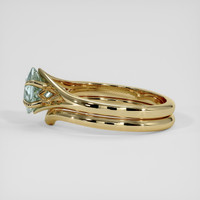 1.58 Ct. Bluish Green Sapphire Ring, 18K Yellow Gold 4