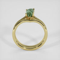 0.90 Ct. Green Sapphire Ring, 18K Yellow Gold 3
