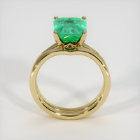 3.70 Ct. Emerald Ring, 18K Yellow Gold 3