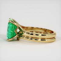 3.70 Ct. Emerald Ring, 18K Yellow Gold 4