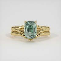 3.20 Ct. Sapphire Ring, 18K Yellow Gold 1