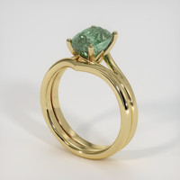 3.20 Ct. Sapphire Ring, 18K Yellow Gold 2