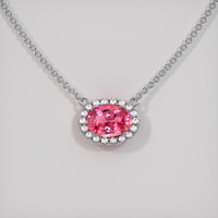 2.10 Ct. Sapphire Necklace, Platinum 950 1