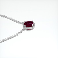 0.86 Ct. Ruby Necklace, Platinum 950 3