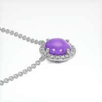 1.71 Ct. Purple Sapphire Necklace, Platinum 950 3