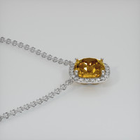 1.61 Ct. Gemstone Necklace, 14K White Gold 3