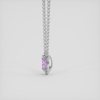 1.49 Ct. Violet Sapphire Necklace, 14K White Gold 3
