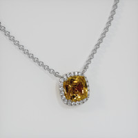 1.61 Ct. Gemstone Necklace, 18K White Gold 2