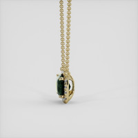 1.32 Ct. Bi Color / Parti Sapphire Necklace, 10K Yellow Gold 3