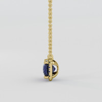 0.84 Ct. Violet Sapphire Necklace, 10K Yellow Gold 3