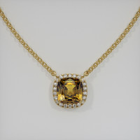 1.61 Ct. Gemstone Necklace, 14K Yellow Gold 1