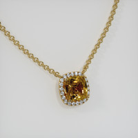 1.61 Ct. Gemstone Necklace, 14K Yellow Gold 2
