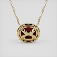 21.46 Ct. Red Garnet Necklace, 14K Yellow Gold 4
