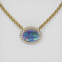 2.27 Ct. Gemstone Necklace, 14K Yellow Gold 1