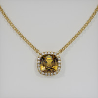 1.61 Ct. Gemstone Necklace, 18K Yellow Gold 1