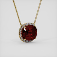 21.46 Ct. Red Garnet Necklace, 18K Yellow Gold 2