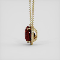 21.46 Ct. Red Garnet Necklace, 18K Yellow Gold 3