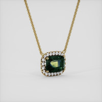 1.32 Ct. Bi Color / Parti Sapphire Necklace, 18K Yellow Gold 2
