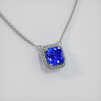 1.07 Ct. Blue Sapphire Necklace, Platinum 950 2