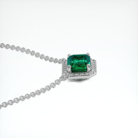 1.91 Ct. Emerald Necklace, Platinum 950 3