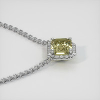 1.55 Ct. Sapphire Necklace, Platinum 950 3