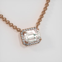 4.25 Ct. Gemstone Necklace, 14K Rose Gold 2