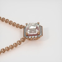 4.25 Ct. Gemstone Necklace, 14K Rose Gold 3