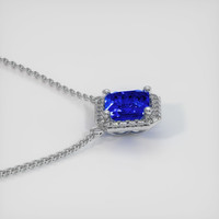 1.07 Ct. Sapphire Necklace, 14K White Gold 3