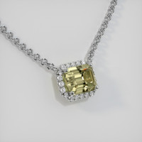 1.55 Ct. Sapphire Necklace, 18K White Gold 2