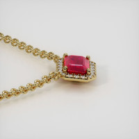 1.32 Ct. Ruby Necklace, 18K Yellow Gold 3
