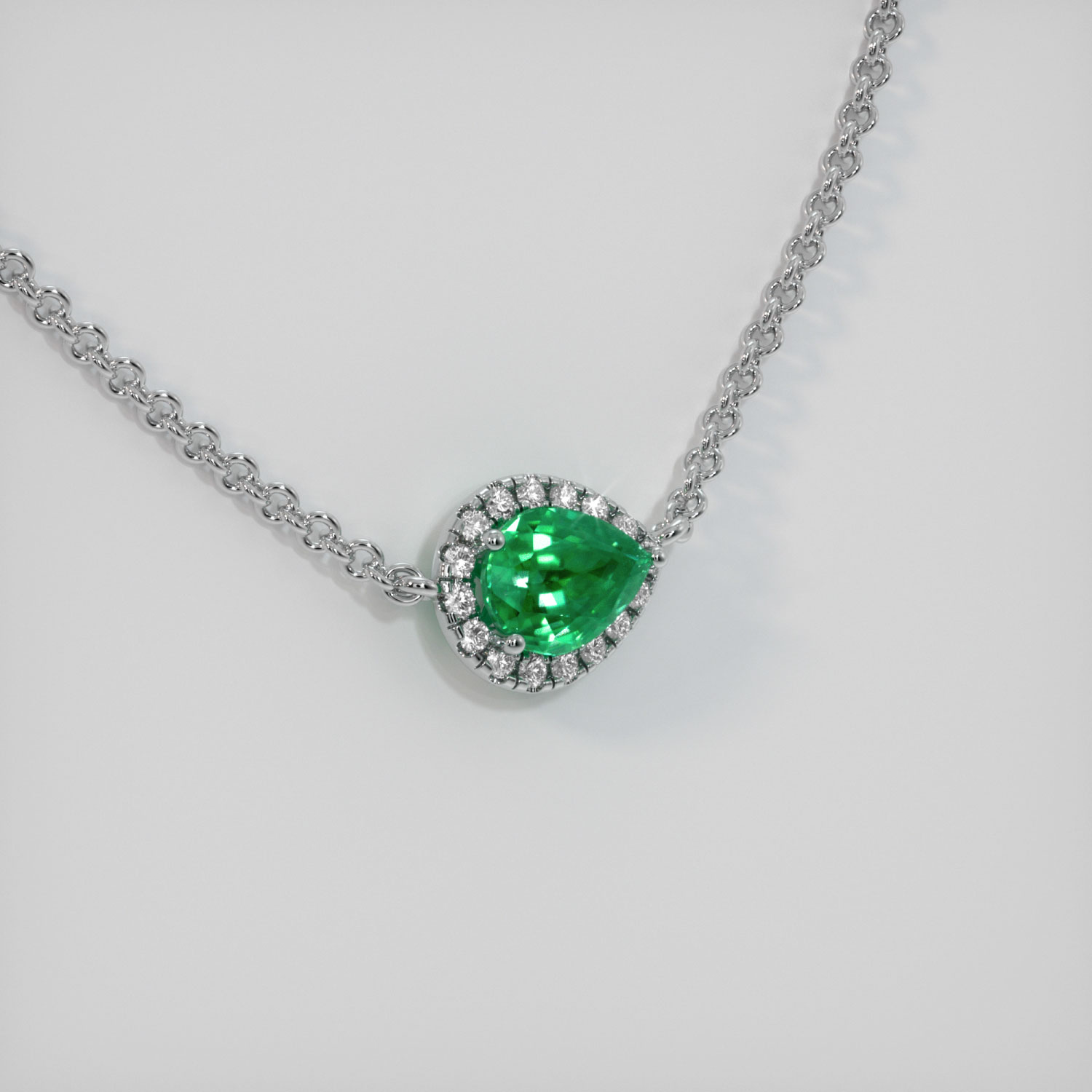 Natural hot sale emerald necklace