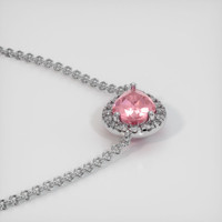 0.99 Ct. Sapphire Necklace, 18K White Gold 3