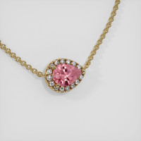 0.99 Ct. Sapphire Necklace, 14K Yellow Gold 2
