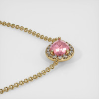 0.99 Ct. Sapphire Necklace, 14K Yellow Gold 3