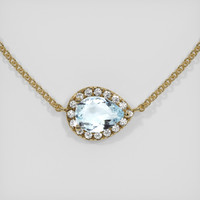 1.22 Ct. Gemstone Necklace, 18K Yellow Gold 1