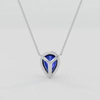 1.75 Ct. Blue Sapphire Necklace, Platinum 950 4