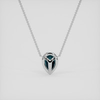 0.66 Ct. Alexandrite Necklace, 18K White Gold 4