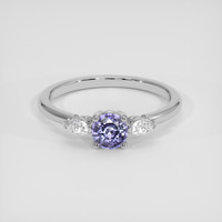 0.75 Ct. Purple Sapphire Ring, Platinum 950 1