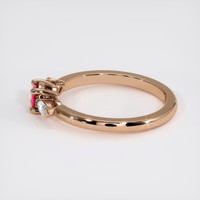 0.30 Ct. Ruby Ring, 14K Rose Gold 4