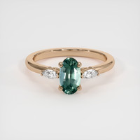 1.39 Ct. Sapphire Ring, 14K Rose Gold 1