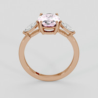 2.60 Ct. Pink Sapphire Ring, 18K Rose Gold 3