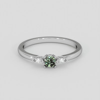 0.17 Ct. Alexandrite Ring, Silver 1