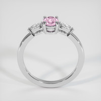 0.70 Ct. Pink Sapphire Ring, 14K White Gold 3