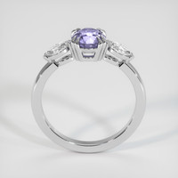 1.07 Ct. Violet Sapphire Ring, 18K White Gold 3