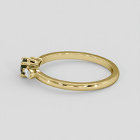 0.37 Ct. Green Sapphire Ring, 10K Yellow Gold 4