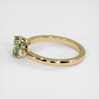 1.03 Ct. Yellowish Green Sapphire Ring, 14K Yellow Gold 4